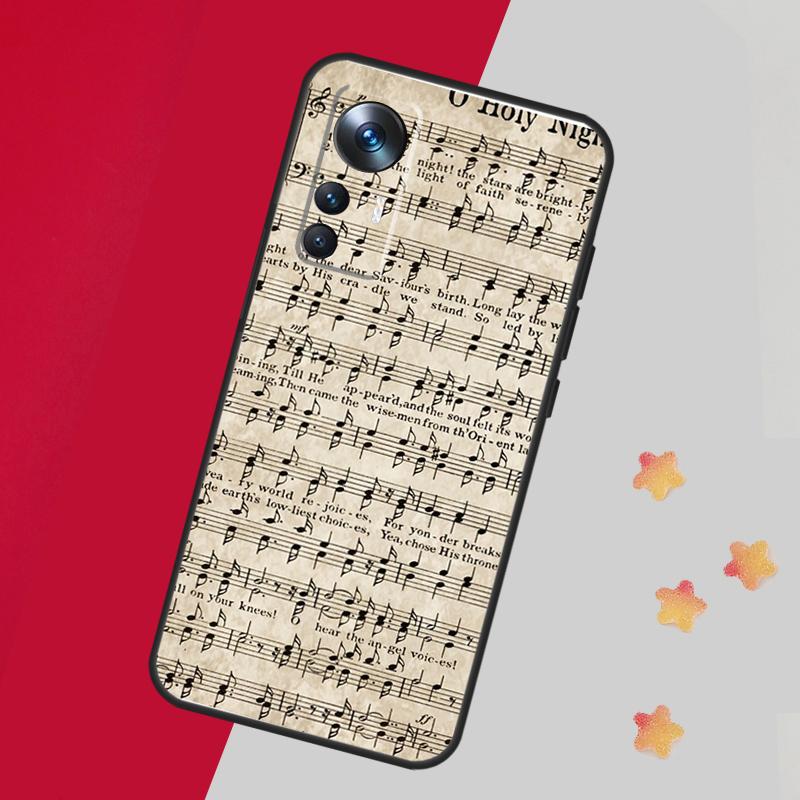 Sheet Music Case For Xiaomi 14 13 15 Ultra 11T 12T 13T 14T Pro Cover For POCO X7 Pro X3 X5 X6 F5 F6 F7