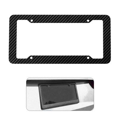 Carbon Fiber License Plate Frame, Carbon Fiber Holder, Car Tag Cover Universal License Plate Frames for Car Truck