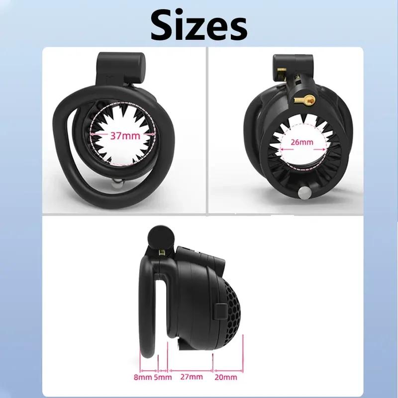 2025 NEW Spike Design Removable Slide Cap Humanized Cock Cage Male Chastity Device 2 Types Penis Rings Available Adult Sex Toys