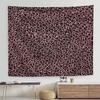 Vibrant Pink Black Zebra Print Tapestry Abstract Pattern Wall Hanging for Living Room Bedroom Office Decor
