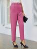 Ladies Summer Casual Stretch Solid Colour Suit Pants