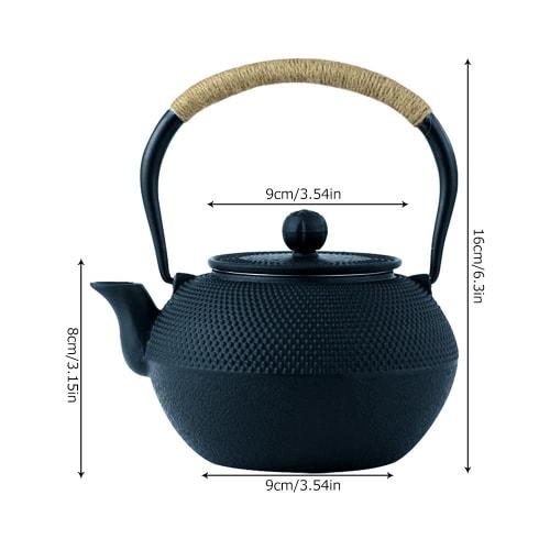 Fanaticalpurchasejp Iron Kettle, Nanbu Ironware, Induction Compatible, Can Be Used On a Direct Heat, Iron Tea Ceremony Utensil, Iron Supplement, Tradi