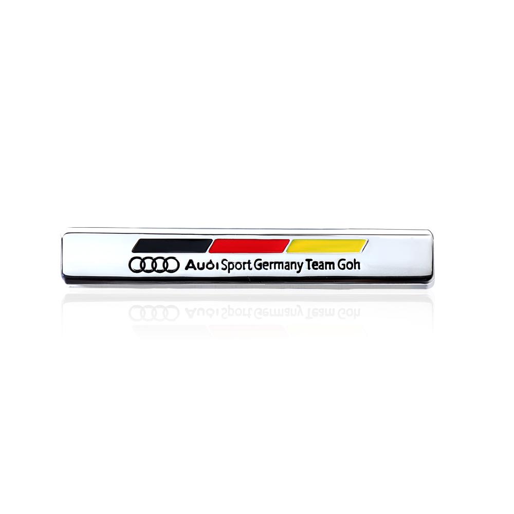 1PCS Car Badge Body Rear Trunk Metal Stickers Auto Decoration Accessories for Audi A1 A3 8P A4 B5 B6 B7 B8 A5 A6 C5 C6 C7 A7 A8