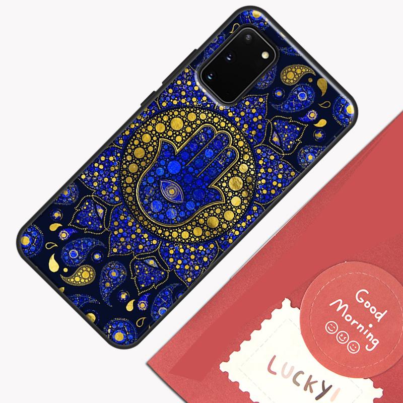 Hamsa Hand of Fatima Phone Case For Samsung Galaxy S23 Ultra S20 S21 S22 S24 S25 Plus S9 S10 S25 FE Cover Shell