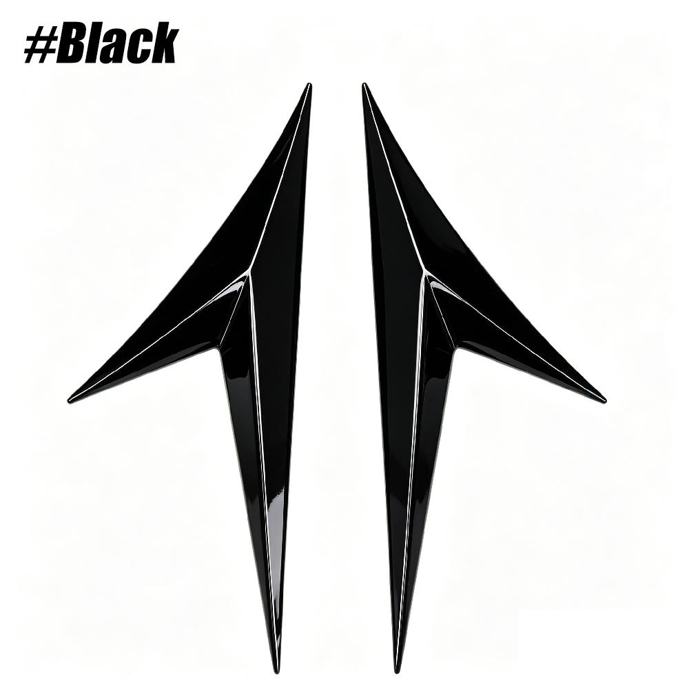 2Pcs Carbon Fiber 3D Emblem Badge for Car Side Fender Emblem Decals Rear Trunk Badge Sticker Sport Decal for All Truck SUV