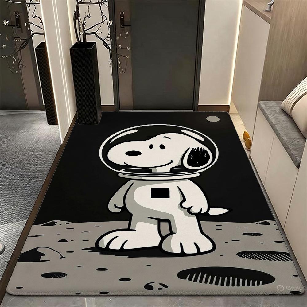 Snoopy Sweet Love Ride Rectangular Rug Nonslip Easyclean Carpet For Kids Bedroom Play Area Home Decor Great Holiday Gift