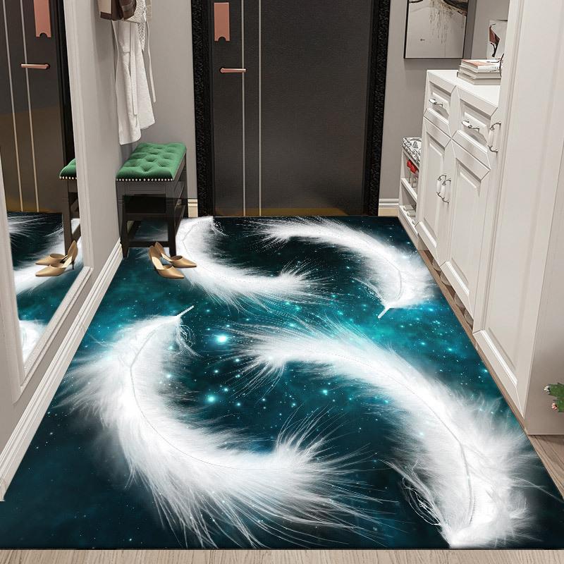 Wycieraczka wejściowa Dywan odporny na brud Sypialnia Łatwy w utrzymaniu Salon Prosta wycieraczka podłogowa