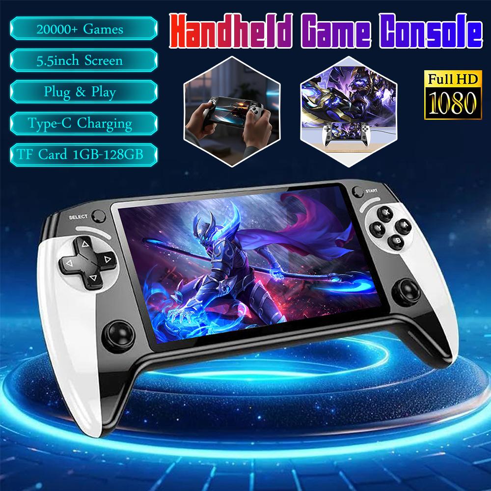 Handheld Game Console 5.5 Inch Screen Retro Gaming Console with 20000+ Games Game Player for Kids and Adults