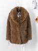 Giacca da donna in ecopelliccia Cappotto da donna in pelliccia Giacca da donna antivento e calda Stile moda Autunno e Inverno