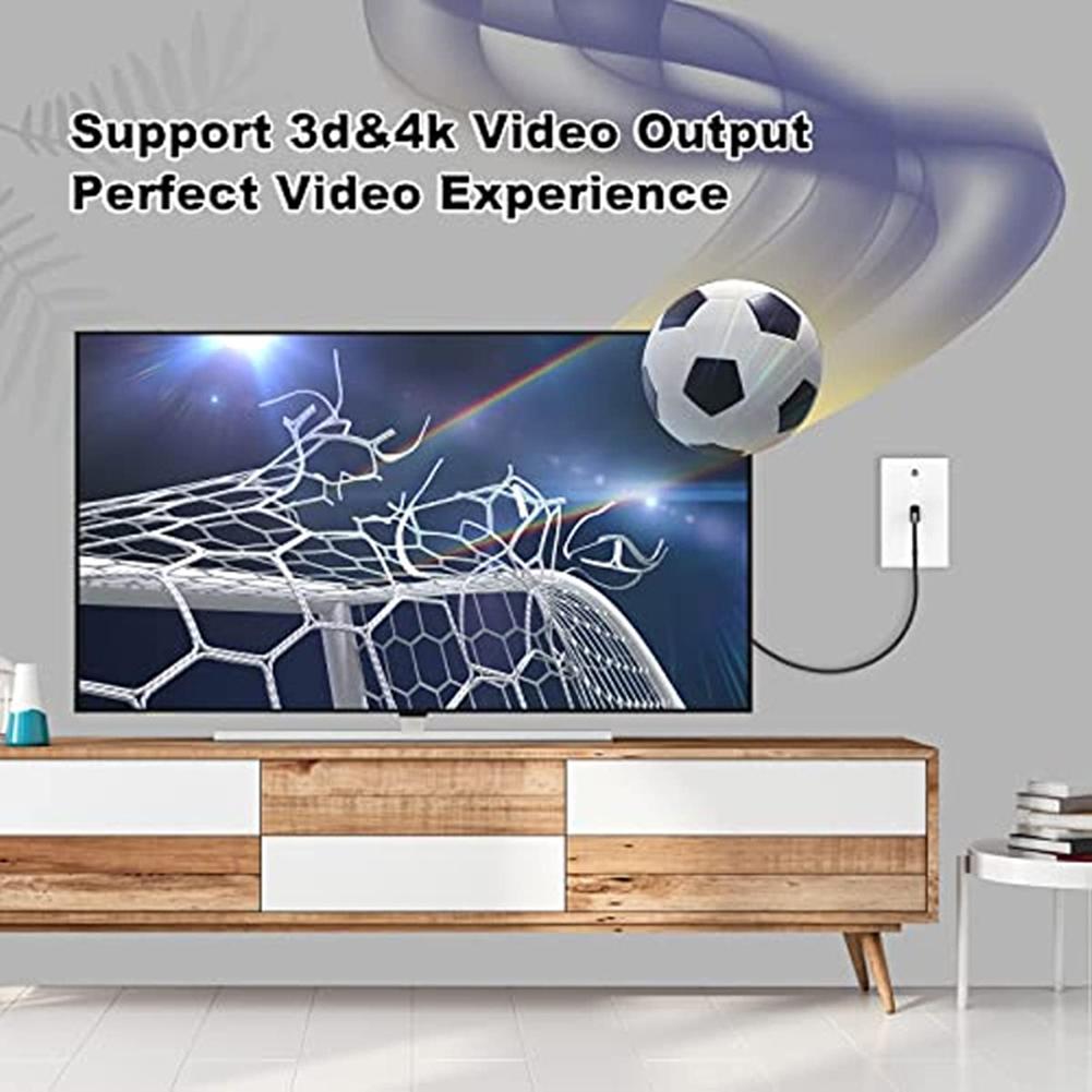 Keystone Jack HDMI-Compatible Female To Female Coupler Adapter Support 4k Easy To Use for Wall Plate Outlet Panel