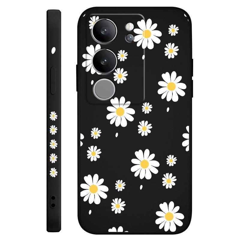 Daisy Petals Phone Case For VIVO V50 V40 V30 V29 V29E V27 V27E V25 V25E V23 V23E V21 V20 Y20 Y12 Y21 Y22 Y50 Y35 Y76 Pro 4G 5G