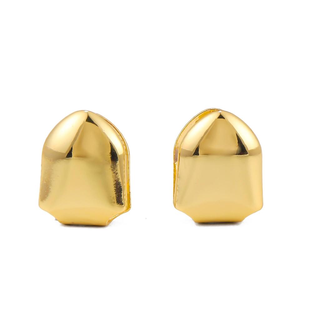 Gold-Plated Hip Hop Single Tooth Cap - Trendy Rapper Jewelry for Men