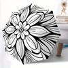 1pc Floral Mandala Pattern Automatic Open/close Folding Umbrella, Compact Portable Travel Umbrella,Cute Umbrella, Durable Construction Yy250804108