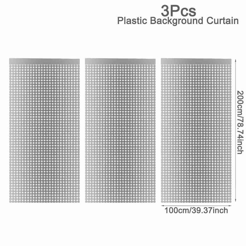 Party Backdrop Metallic Foil Fringe Tinsel Curtain Adult Kids Birthday Party Wedding Decoration Baby Shower Favor Supplies