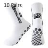 10 Pares de Meias de Futebol Masculinas Grossas para Lavar os Pés, Antiderrapantes, Absorventes de Suor, Desodorantes
