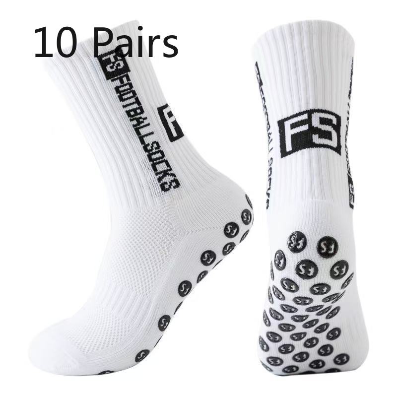 10 Pares de Meias de Futebol Masculinas Grossas para Lavar os Pés, Antiderrapantes, Absorventes de Suor, Desodorantes