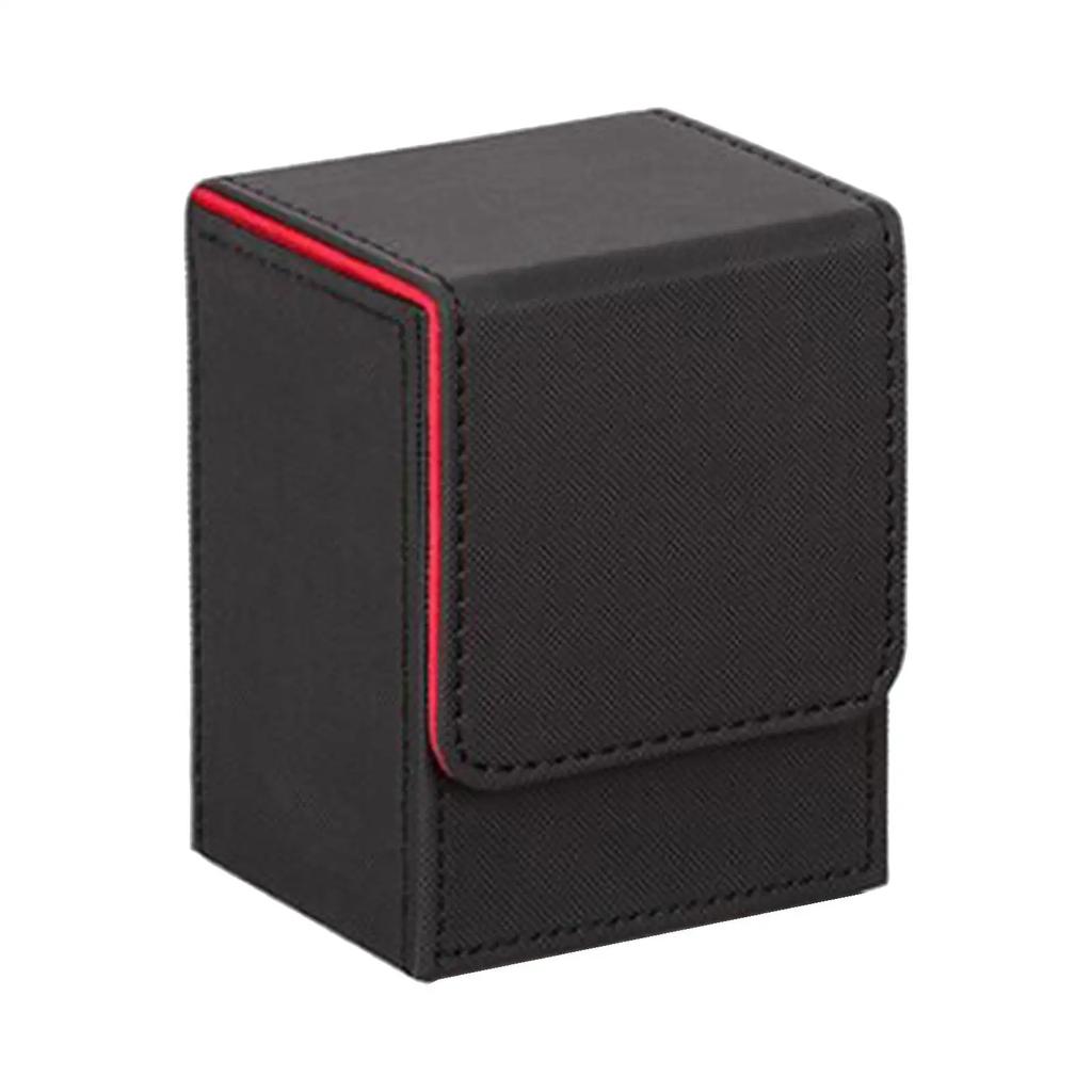 100+ PU Deck Box Large Capacity Container Collection Sleeved Card Case PVC Trading Card Holder Board Game MTG 104x83x80mm