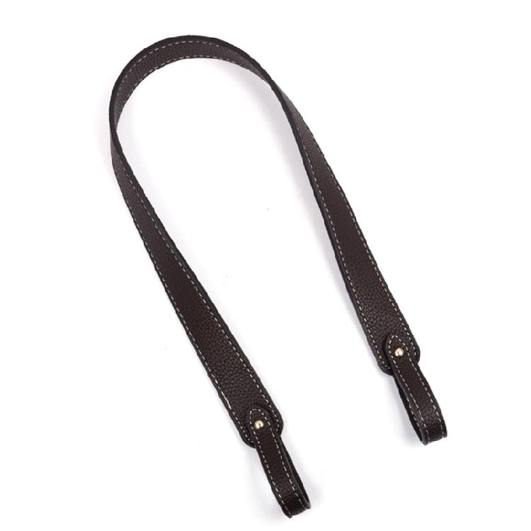 

26in Handbag Shoulder Strap Lychee Texture Strap PU Leather Crossbody Bag Strap темно-коричневого