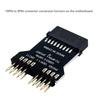 USB 3.0 19PIN To USB 2.0 9PIN Header Splitter Adapter Wear Resist Front Panel Socket Adapter Card 1 To 2 Extension for RGB Fans