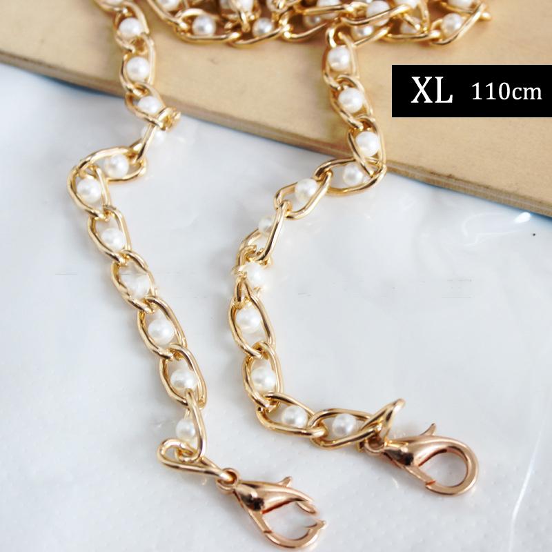 40-120Cm Pearl Bag Chain Replacement Shoulder Bag Strap Handle Belt Bag Parts