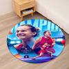 Sabalenka Printed Round Rug Carpet Chair Rug Area Rug Entryway Doormats,for Office Chair Living Room Bedroom Kitchen Room.