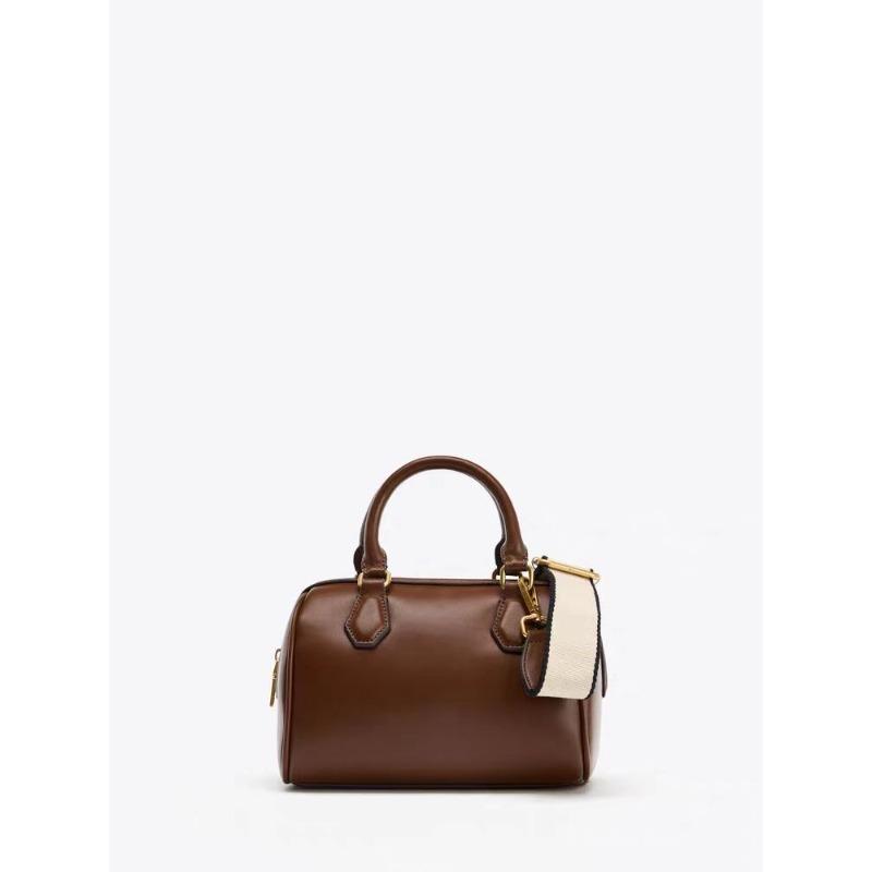 

Fashiable Ladies Soft Leather Shoulder Handbag Crossbody Commuter Versatile Fashiable Single Layer Bost Pillow Style Bag коричневий