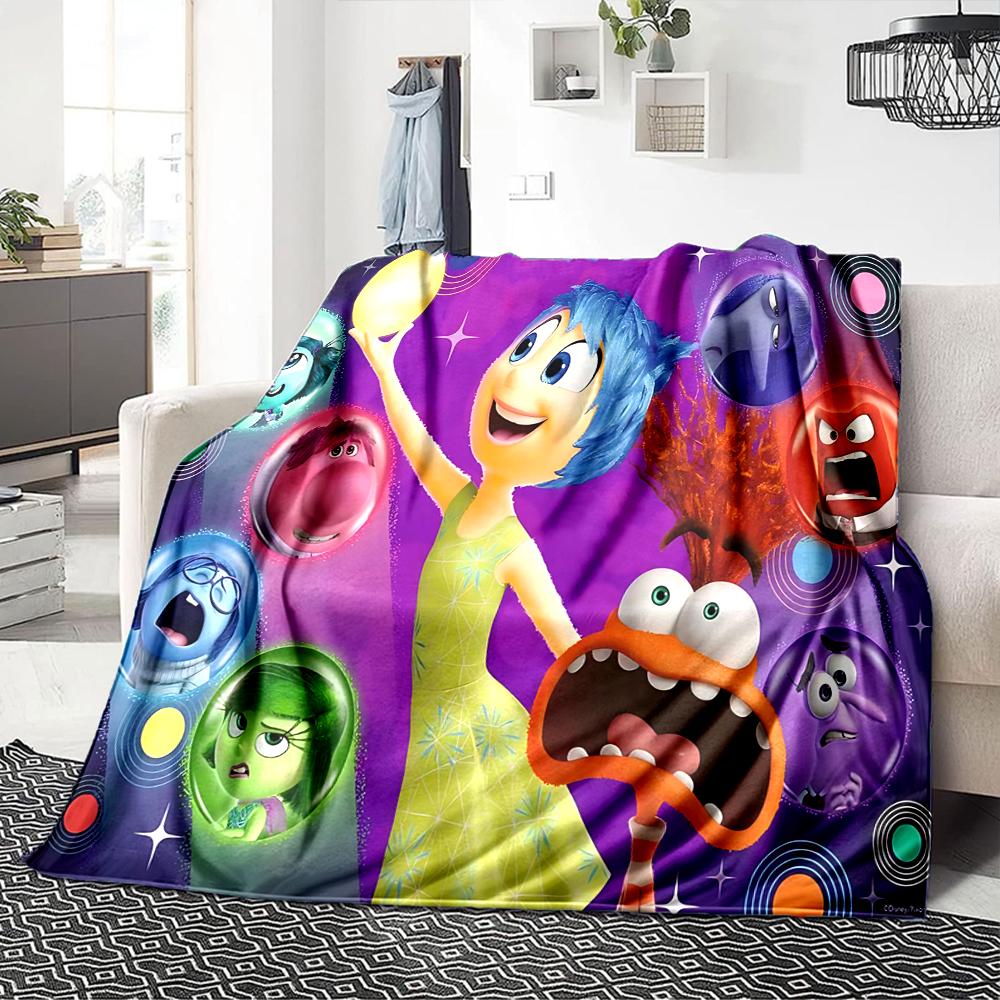 Inside Out Emotions Blanket Soft Throw Blanket For Home Bedroom Bed Sofa Travel Office Solid Christmas Blanket