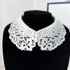 Eleganter abnehmbarer Spitzenkragen für Damen, stilvolles, auffälliges Accessoire für Kleider und Pullover