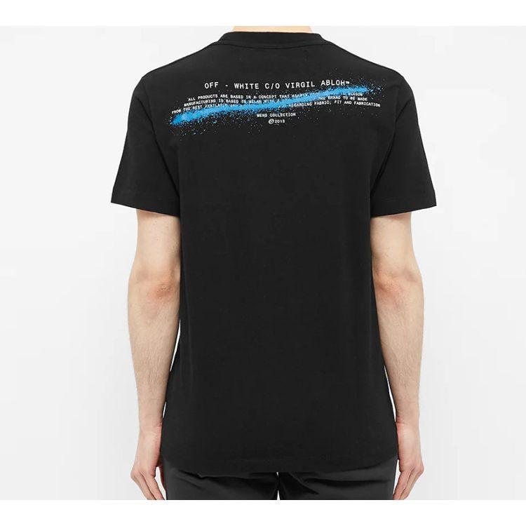 Off-White Half Arrow Man Tee Black Men Tops OMAA027S201850101001