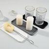 1pc Silicone Sink Splash Guard & Soap Holder - Multi-Functional Kitchen and Bathroom Accessory, Durable Plastic, Non-Toxic, Water-Resistant