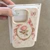 Elegant rose pattern phone case, suitable for iPhone 17, 16, 15, Plus, Pro, Max series phones - ideal for use as a gift