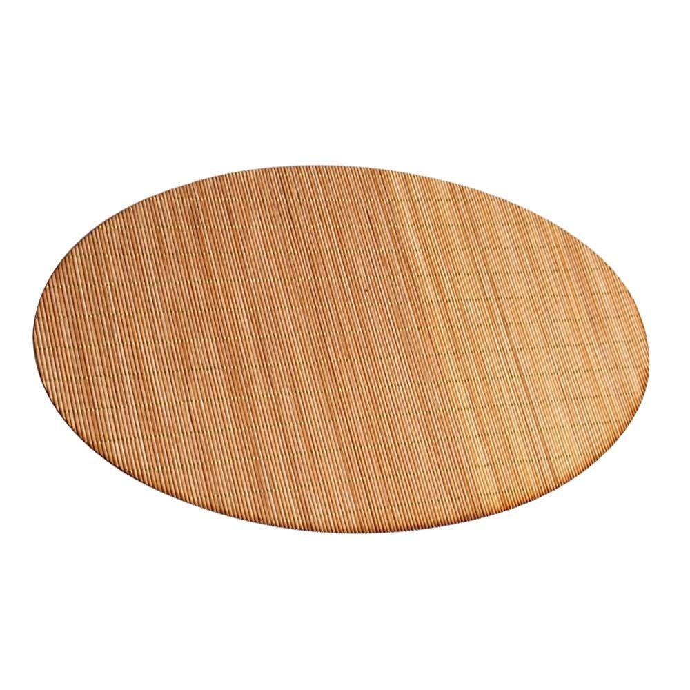 Oválná bambusová podložka na čaj Jemně tkaná bambusová podložka na čajový obřad Bambusová podložka Slavnostní použití