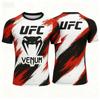 Vendita Estate Calda Competizione di Pugilato UFC Lottare Maglietta da Uomo Moda Asciugatura Rapida Casual Traspirante Girocollo Manica Corta Top