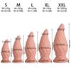 Spiral Dragon Egg Butt Plug Penis More Sizes Men's and Women's Back Court Masturbation Massage Anal Dilatation Device Adult Sex Product Toys