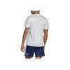 Adidas Round Neck Logo Print Straight Short Sleeve Regular T-Shirt Men Tops White BJ9176