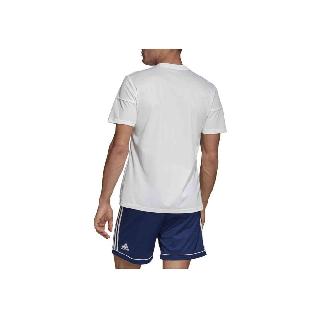 Adidas Round Neck Logo Print Straight Short Sleeve Regular T-Shirt Men Tops White BJ9176