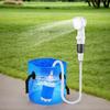 Portable Camping Shower Outdoor Camp Shower Pump with Digital Display Rechargeable Outdoor Shower Head Sprayer for Camping
