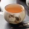 Cute Cat Ceramic Teacup Set