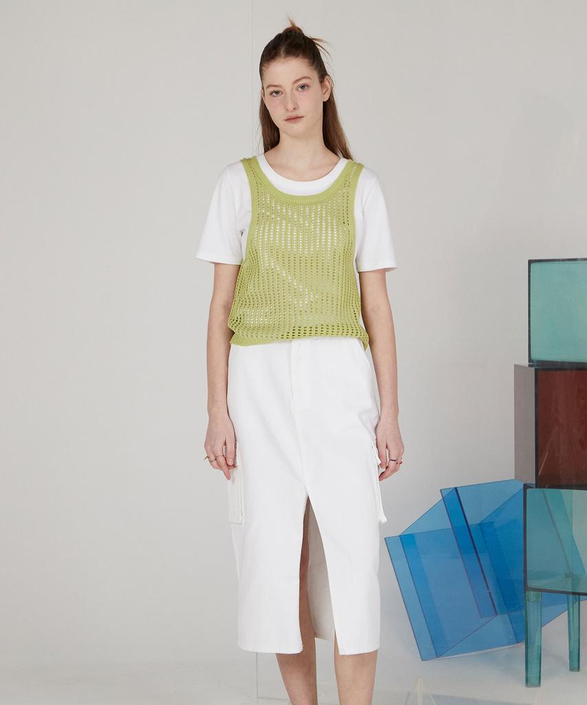Jucy Judy J Back Slit Cargo Skirt (On) Jysk32Ea