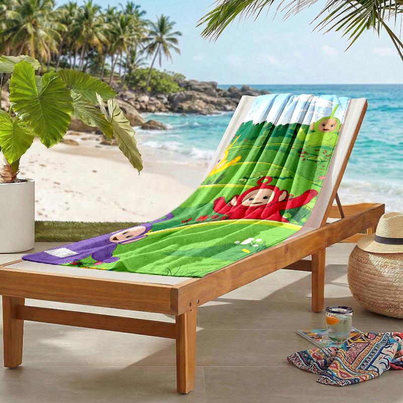 Teletubbies Fashion Beach Towel: Ideal for Summer Adventures Soft, absorbent and quick drying suitable for swimming and bathing
