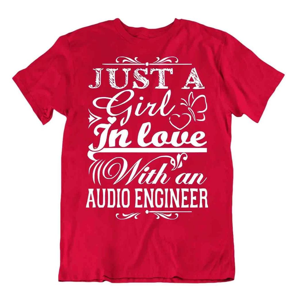 Audio Engineer Girl Friend Tshirt Novelty Slogan Nerd Shirt Funny Tee