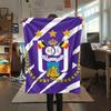 1ST R.S.C. Anderlecht Print Flanellen Deken, Hoge kwaliteit Comfortabel voor Alle Seizoenen, Woondecoratie, Warmte en Comfort, Perfect voor Kerstcadeaus