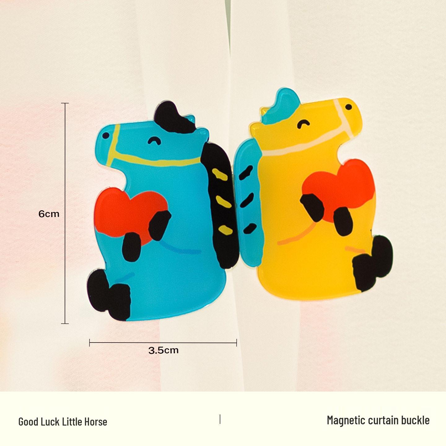 

Adorable Horse Magnetic Curtain Tieback - Light-Proof and Sew-Free Acrylic Holder