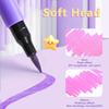 Multi-functional Glitter Colored Marker Pen Single Head Double Head Fluorescent Pen Soft Head Highlighters DIY Art Painting