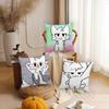 Cartoon Studi01 Boy Kisser Cat Cute Kawaii Pillow Case Office Cushions Suitable For Sofa Car Bedroom Decorative Cushion Cover