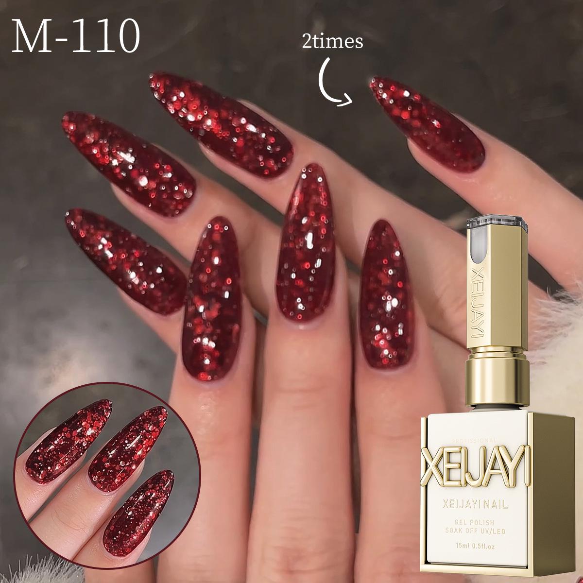 

2025 New Year Tomato Cherry Red Gel Polish - Popular Whitening Wine Red for Nail Art