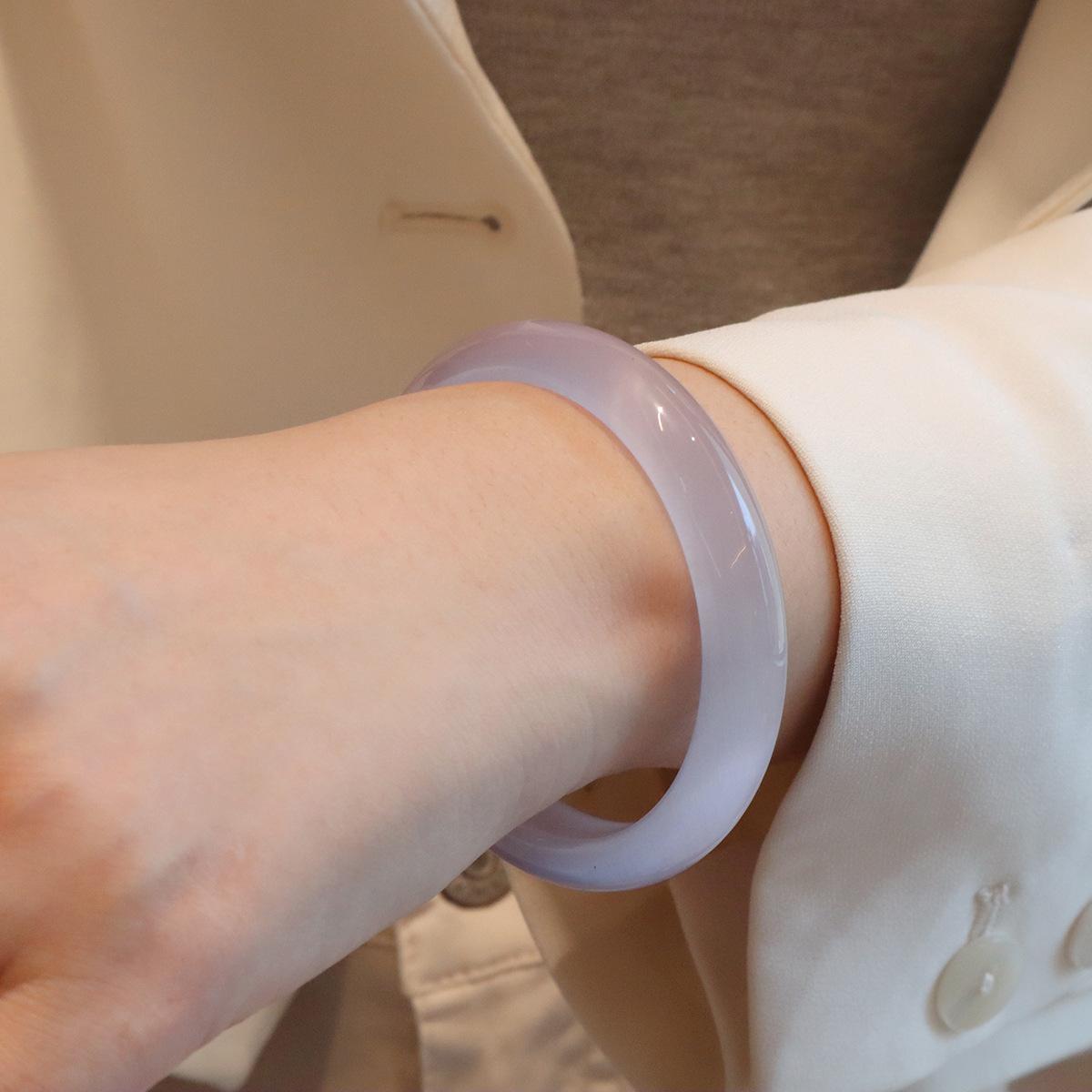 Taro purple opal bracelet Bangles Women Fashion Jewelry daily accessories Gift