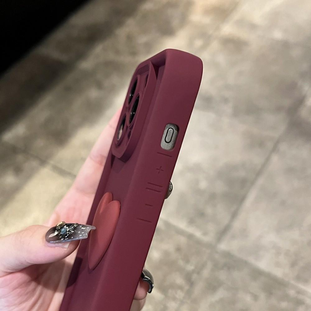 Suitable for Samsung S25ultra Mobile Phone Case Love S23s22s24 Solid Color A55a32a15a25 Protective Case Trend
