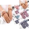 Luxurious Winter Warm Thick Soft Cashmere Touch Screen Gloves For Stylish Women Ladies