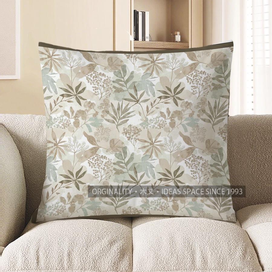 2D Floral Watercolor Pattern Decorative Pillow Covers Pattern Cushion Cover Suitable For Sofa Bedroom Car Pillow Cover
